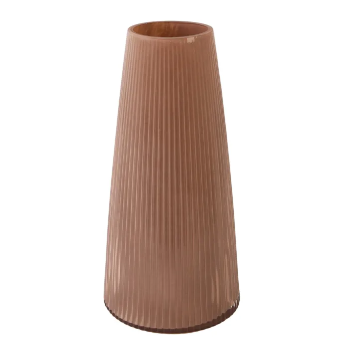 Light en Living Vaas Ø15x29,5 cm FARENZO glas oud roze