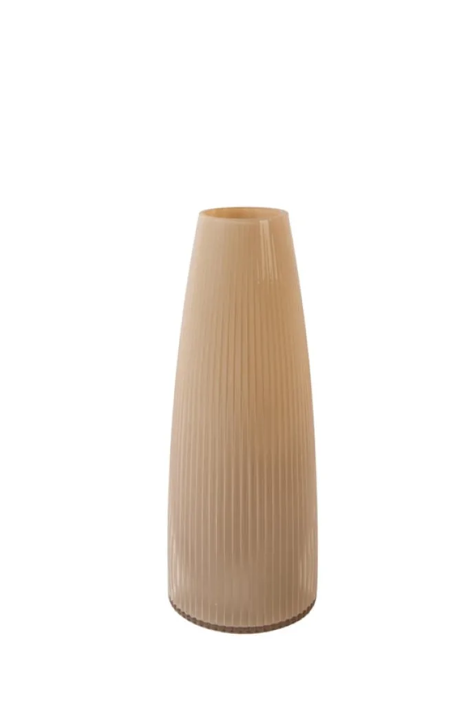 Light en Living Vaas Ø15x39,5 cm FARENZO glas perzik