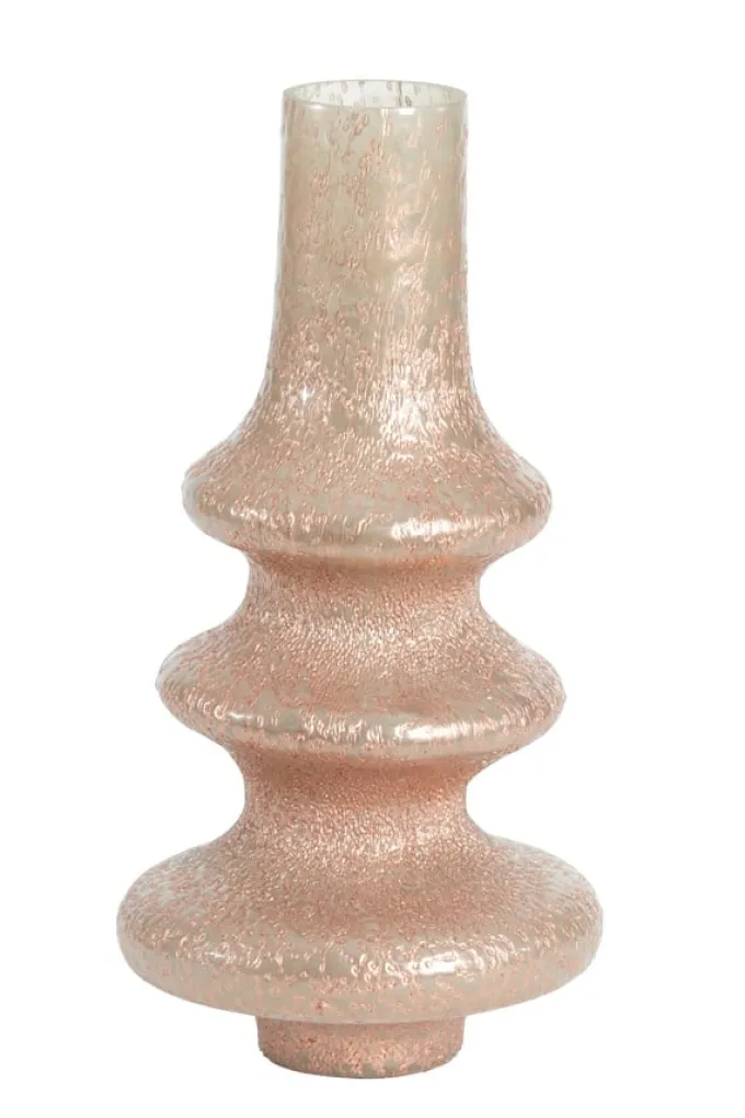 Light en Living Vaas Ø23x40 cm GWETA glas licht koper-koper