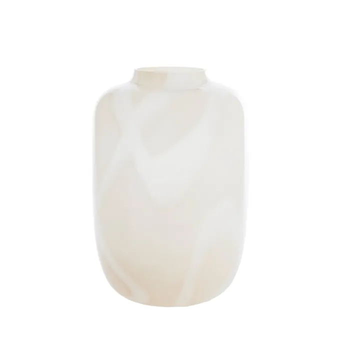 Light en Living Vaas Ø34x50 cm KOBALA glas zand-crème