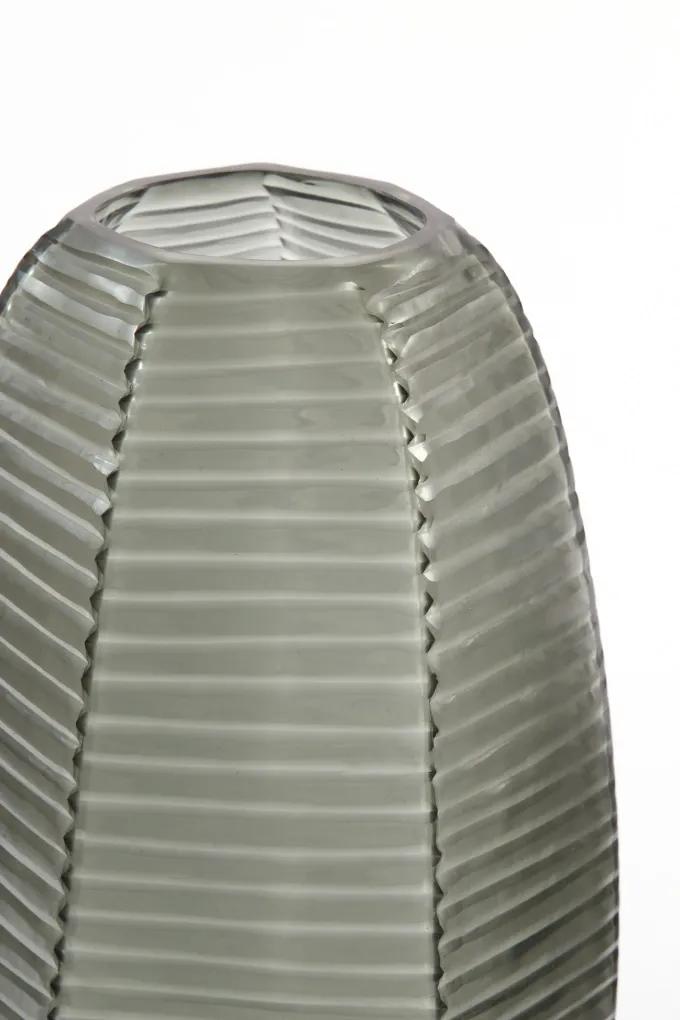 Light en Living Vaas Ø23x37,5 cm MAEVA smoke glas grijs
