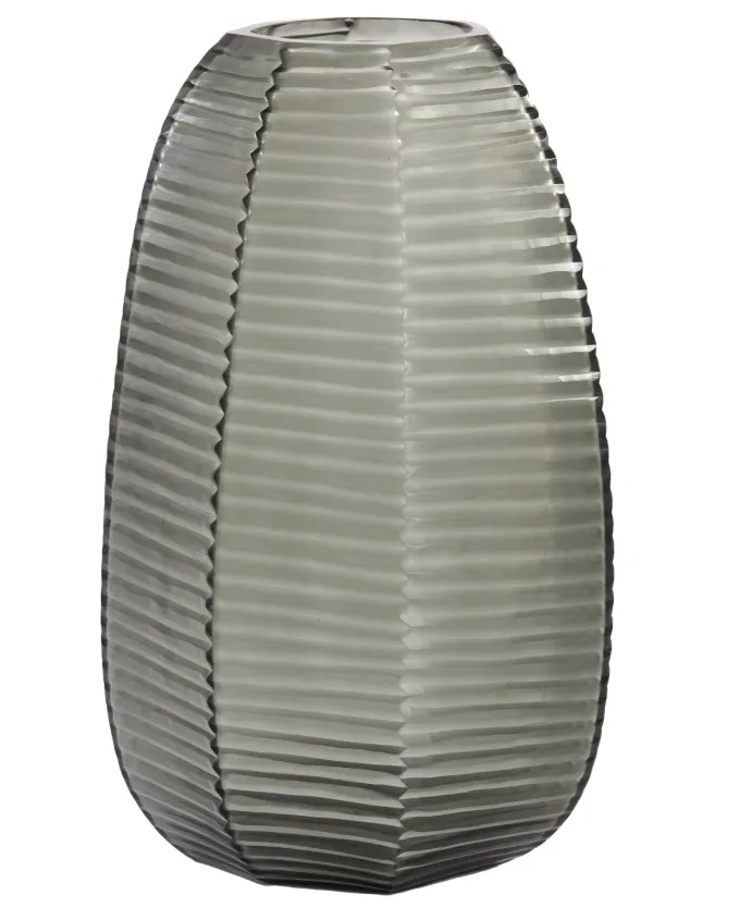 Light en Living Vaas Ø23x37,5 cm MAEVA smoke glas grijs