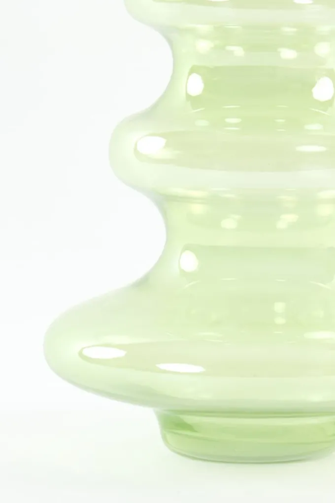 Light en Living Vaas 21.5 x 40.55 cm Niana glas olie gras groen