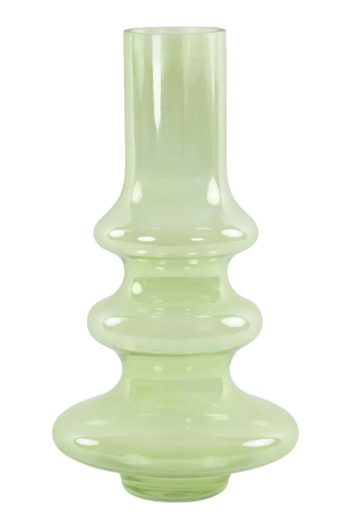 Light en Living Vaas 21.5 x 40.55 cm Niana glas olie gras groen