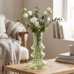 Light en Living Vaas 21.5 x 40.55 cm Niana glas olie gras groen