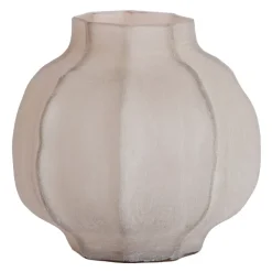 Light en Living Vaas Ø27X26 cm TEJEDA glas licht bruin