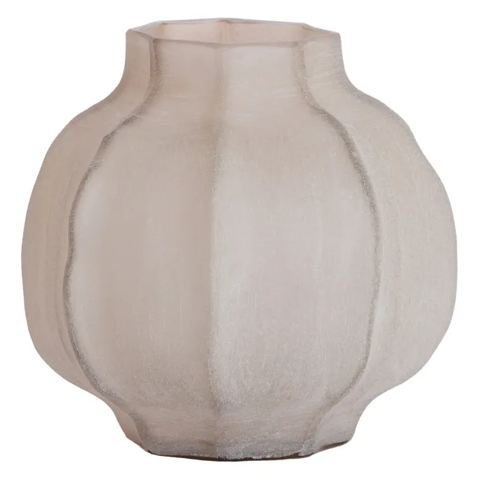 Light en Living Vaas Ø27X26 cm TEJEDA glas licht bruin