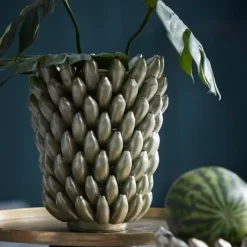 Light en Living Vaas Ø25,5x34 cm ZITA keramiek groen parelmoer
