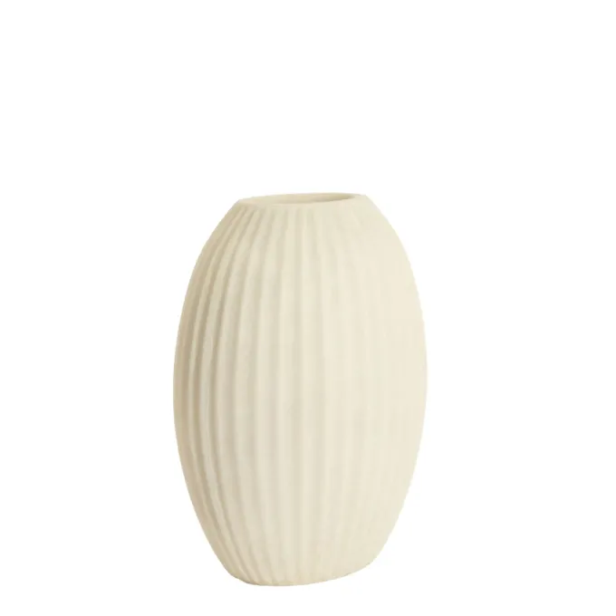 Light en Living Vaas 30x19,5x36 cm MIRALLI creme