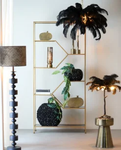 Light en Living Vaas 52x23x46,5 cm PHYLIA mat zwart
