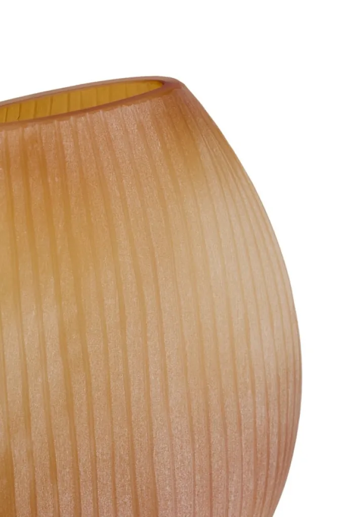 Light en Living Vaas 43x16x43 cm SANTINO glas mat amber