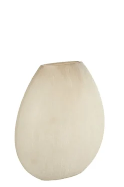 Light en Living Vaas 43x16x43 cm SANTINO glas mat lichtbruin