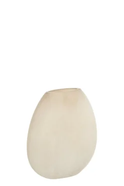 Light en Living Vaas 33x13x33,5 cm SANTINO glas mat lichtbruin