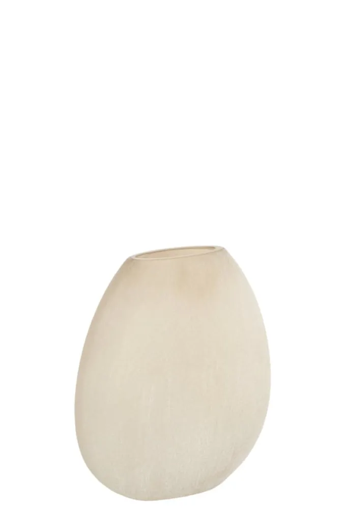 Light en Living Vaas 33x13x33,5 cm SANTINO glas mat lichtbruin