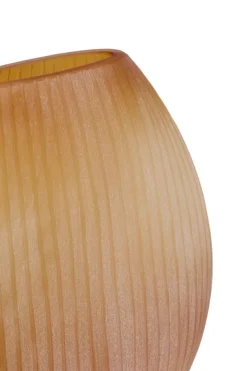 Light en Living Vaas 33x13x33,5 cm SANTINO glas mat amber