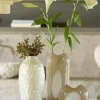 Light en Living Vaas 16x12,5x36,5 cm SYLMA glas beige+crème