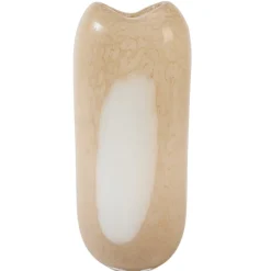 Light en Living Vaas 16x12,5x36,5 cm SYLMA glas beige+crème