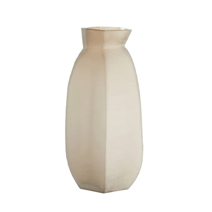 Light en Living Vaas 24,5x22,5x50,5 cm VELIKO glas bruin