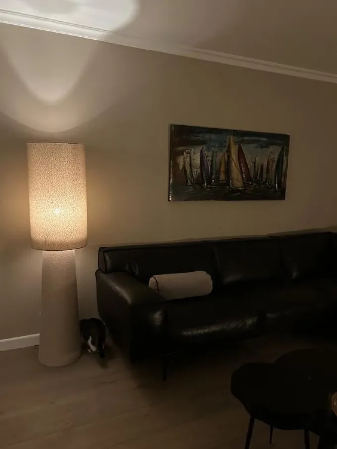 Light en Living Vloerlamp Fenna zand Ø40 x 165 cm