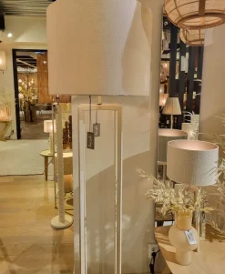 Light en Living Vloerlamp MACE 30x30x140 cm - Crème - Light & Living