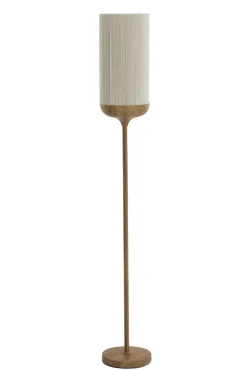 Light en Living Vloerlamp Ø23x159 cm DANIA hout print naturel+touw crème