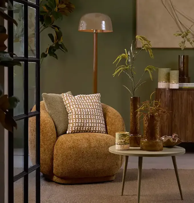 Light en Living Vloerlamp Ø40x155 cm MARIVET zand+bruin
