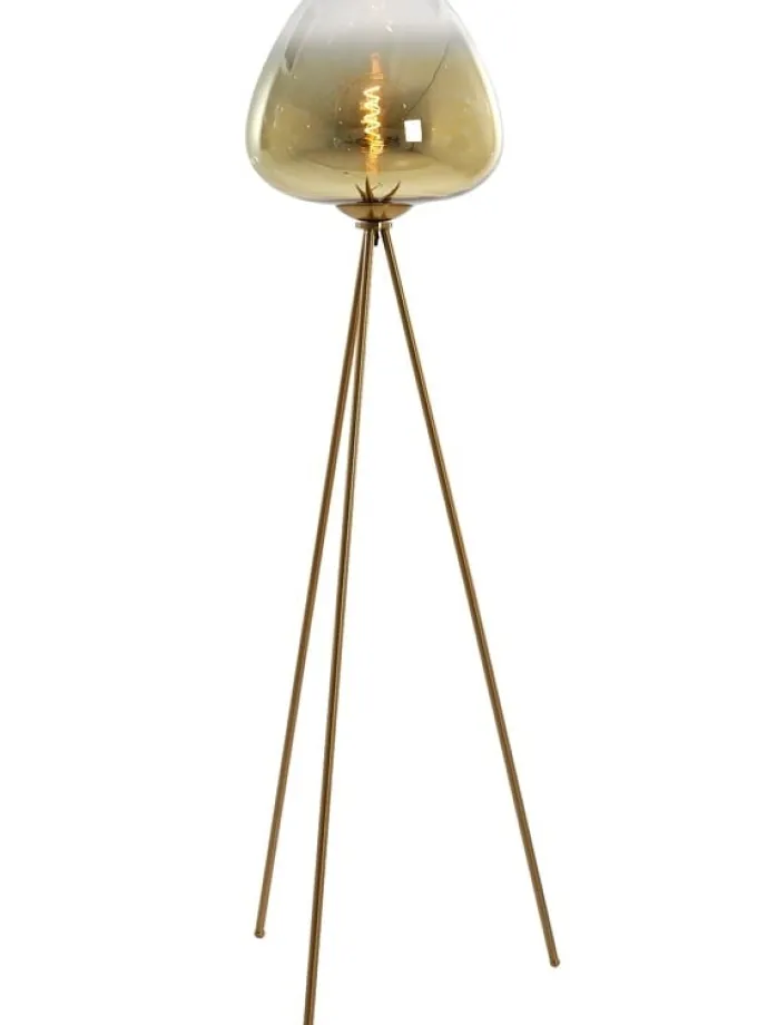 Light en Living Vloerlamp Ø42x146 cm MAYSON glas goud-helder+goud