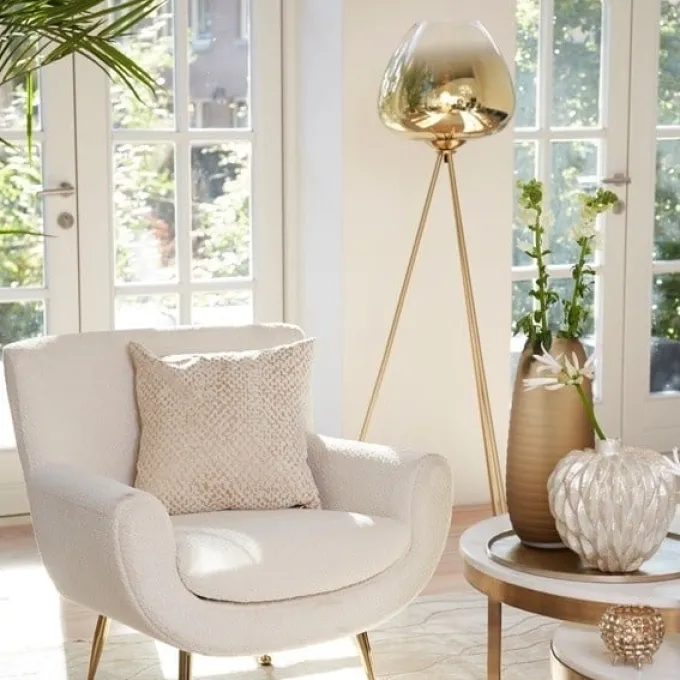 Light en Living Vloerlamp Ø42x146 cm MAYSON glas goud-helder+goud