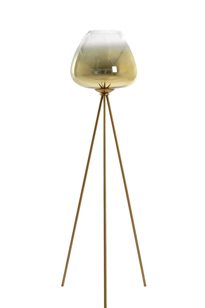 Light en Living Vloerlamp Ø42x146 cm MAYSON glas goud-helder+goud