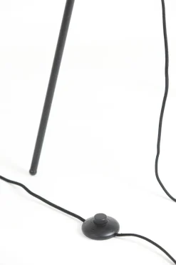 Light en Living Vloerlamp Ø42x146 cm MAYSON mat zwart met smoke glas