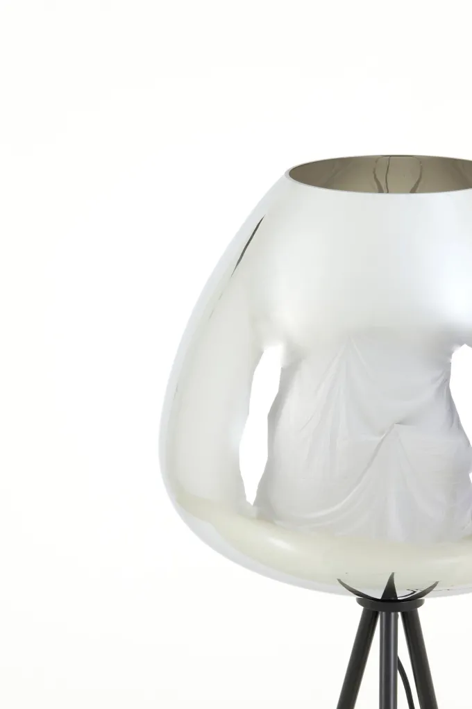 Light en Living Vloerlamp Ø42x146 cm MAYSON mat zwart met smoke glas
