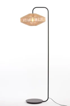 Light en Living Vloerlamp Ø43x164 cm LYRA naturel+mat zwart