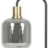 Light en Living Vloerlamp Ø28x155 cm LEKAR in Antiek Brons met Smoke Glas