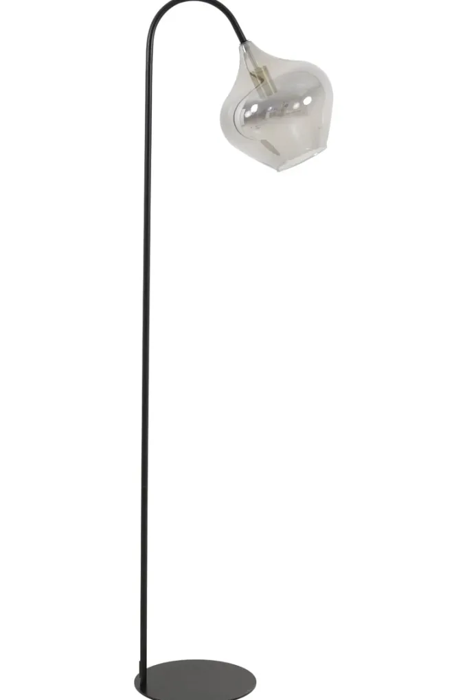 Light en Living Vloerlamp 28x45x160 cm RAKEL mat zwart