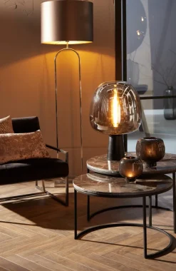 Light en Living Vloerlamp 30x15x142 cm JAMIRI mat zwart van Light & Living
