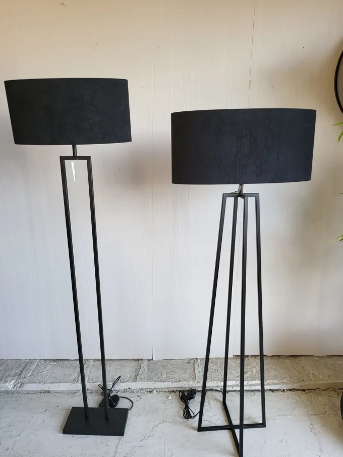 Light en Living Vloerlamp 30x15x141 cm SHIVA mat zwart