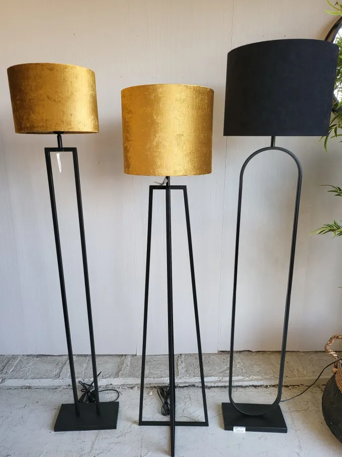 Light en Living Vloerlamp 30x15x141 cm SHIVA mat zwart