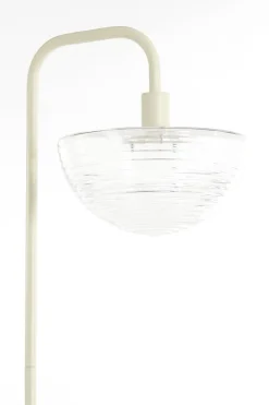 Light en Living Vloerlamp 43x30x165 cm BAYLIE mat creme+helder glas