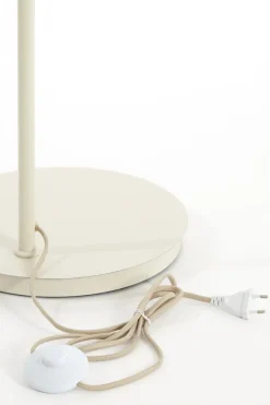 Light en Living Vloerlamp 43x30x165 cm BAYLIE mat creme+helder glas