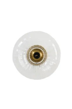 Light en Living Wandlamp Ø30 cm MASHA glas helder+goud