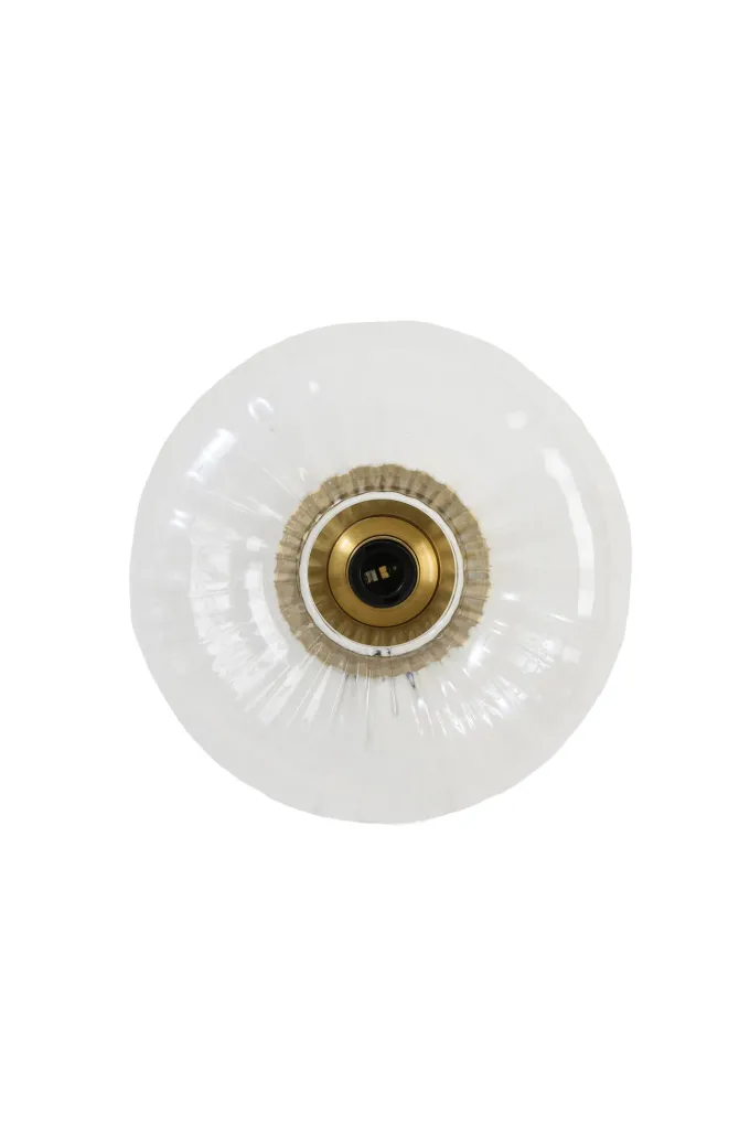 Light en Living Wandlamp Ø30 cm MASHA glas helder+goud