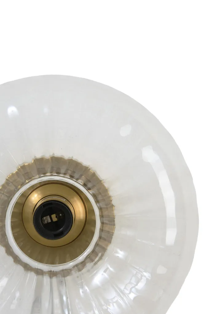 Light en Living Wandlamp Ø30 cm MASHA glas helder+goud