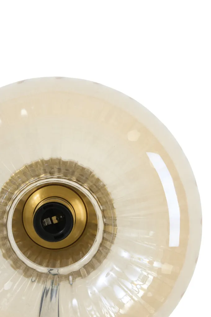 Light en Living Wandlamp Ø30 cm MASHA glas amber+goud