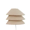 Light en Living Wandlamp E14 28x14x19 cm WARIDO linnen naturel