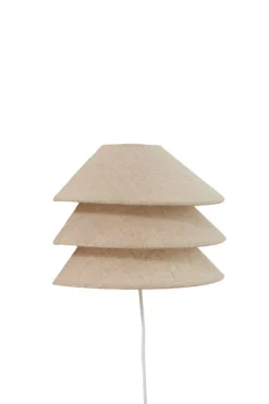 Light en Living Wandlamp E14 28x14x19 cm WARIDO linnen naturel