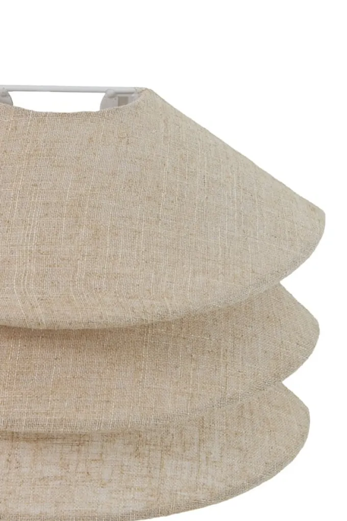 Light en Living Wandlamp E14 28x14x19 cm WARIDO linnen naturel