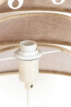 Light en Living Wandlamp E14 28x14x19 cm WARIDO linnen naturel