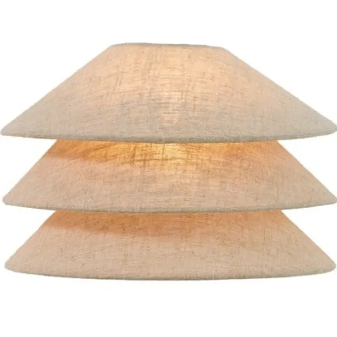 Light en Living Wandlamp E14 28x14x19 cm WARIDO linnen naturel