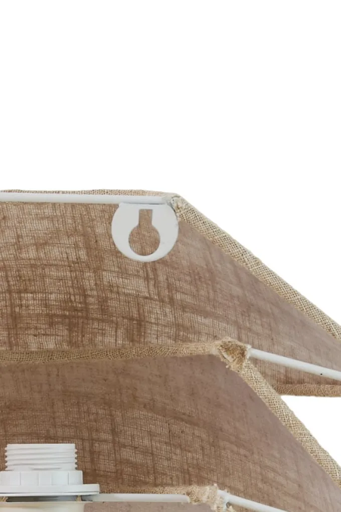 Light en Living Wandlamp E14 28x14x19 cm WARIDO linnen naturel