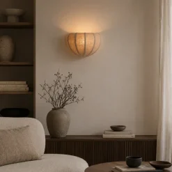 Light en Living Wandlamp E14 30x16x19 cm ZOSIA linnen naturel